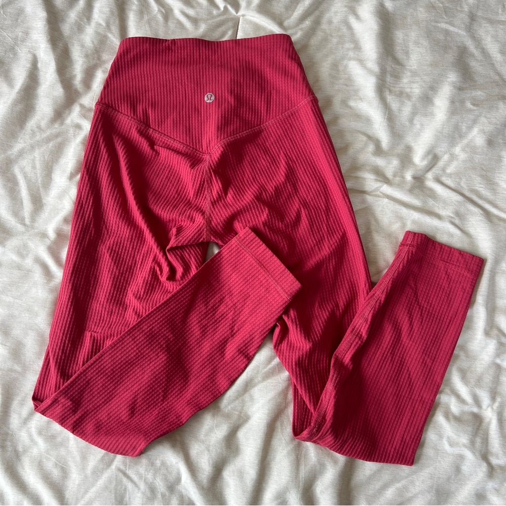 Lululemon V-Waist Yoga Tight Grid Texture 25”